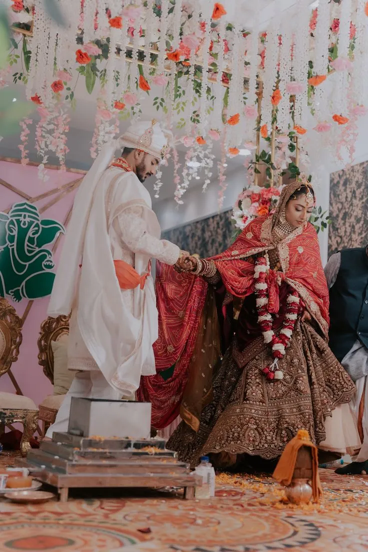 Cinematic wedding film still from a Dehradun wedding shoot